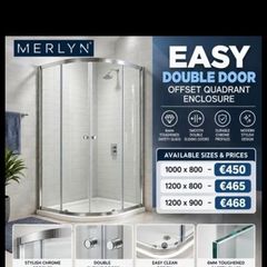 Merlyn easy double doors offset quadrant enclosures see below for prices