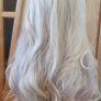 Ombre blonde wig with pink purple highlights Image 7