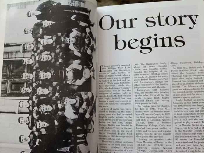 The story of Young Munster Rugby Football Club a celebration of 100 years hardback in good condition with some signs of wear on the cover see photos FREE STANDARD POSTAGE INCLUDED