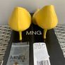 Mango Yellow Leather Heels Image 2
