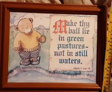 golf ball's out of the water