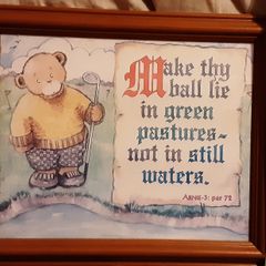 golf ball's out of the water