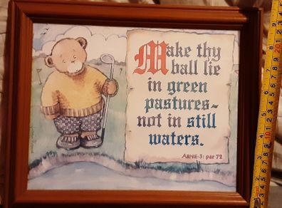 golf ball's out of the water