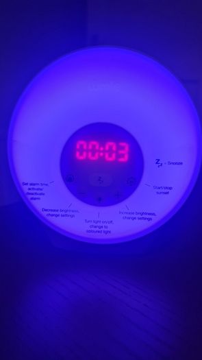 Lumie Sunrise Wake-Up Light. Alarm Clock. Brand New