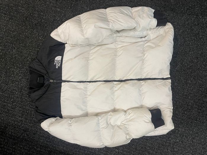 The North Face Black White No Hood Parka USED XXL