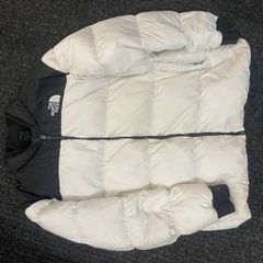 The North Face Black White No Hood Parka USED XXL