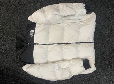 The North Face Black White No Hood Parka USED XXL