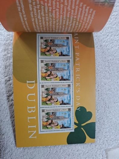 2003 Ireland St. Patrick's Day Stamp Booklet .