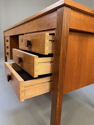 Mid-Century Danish Modern Teak Desk by Domino Mobler
