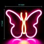 Butterfly Neon Signs Lights for Bedroom Wall Decor, USB or Battery LED Neon Night Light Wall Decoration, Aesthetic Room Decor for Girls, Kids, Living Room, Bar, Dorm, Men Cave (MULTIPLE COLOURS) Image 6