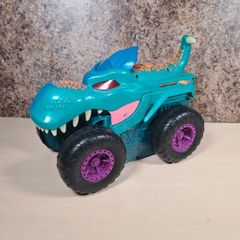 hot wheels CAR CHOMPIN MEGA WREX monster truck with lights and sounds