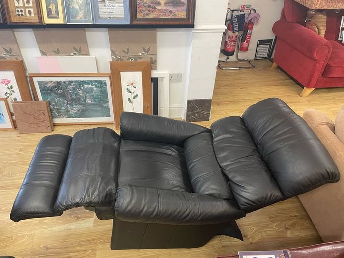 Black Leather Recliner