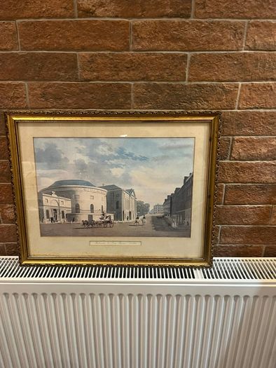 Old print in frame