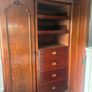 Stunning Antique Victorian Mahogany Triple Wardrobe Image 2