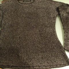 Ralph Lauren Silk and Metallic Sweater