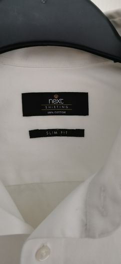 White slim fit Next shirt