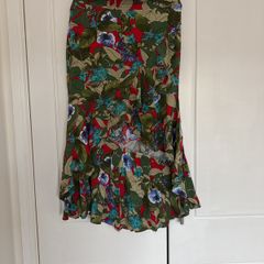 Floral High-Low Skirt (Size M)
