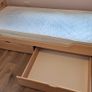 Single wooden bed frame with storage drawers ( mattress free if needed) Image 4