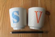 Bloomingville Alphabet Cups SV