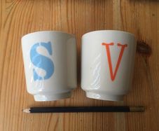 Bloomingville Alphabet Cups SV