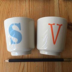 Bloomingville Alphabet Cups SV
