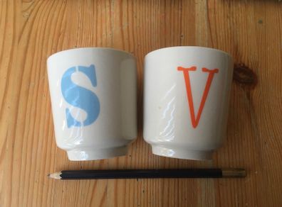 Bloomingville Alphabet Cups SV