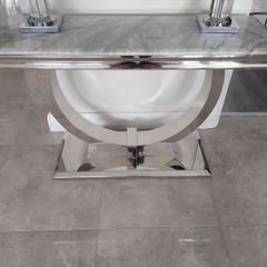 Console table grey silver