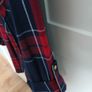 BNWT Ladies Burgandy Check Shirt Image 4