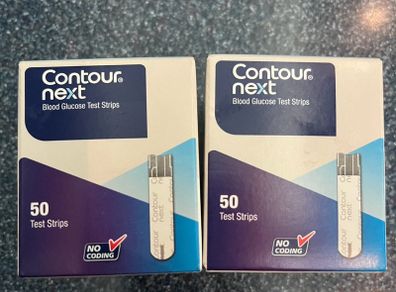 Contour next blood glucose diabetic test strips pack 50