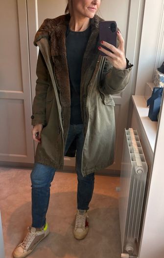 Stunning Woolrich Khaki Parka
