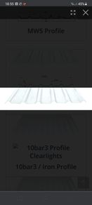 Roof light clear sheet