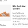 Nike Dunk Low "Safari Swoosh Kumquat" (UK 7.5 / EUR 42) Image 9