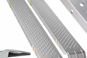 Set Of 2 400 kg Loading Ramp Galvanised Steel Ramps  Non-Slip Surface - Driveway