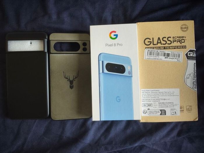 Google Pixel 8 Pro - Like New (New Motherboard from Warranty) + 16 Months Warranty + Accessories Bundle