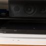 White TV Unit with Wooden Legs Image 2