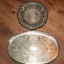 Silver Plated Tray and Bowl Image 2