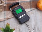 BRAND NEW 75Kg/10g Electronic Weighing Scale LCD Digital Display Hanging Hook Scale with Measuring Tape for Fishing Travel