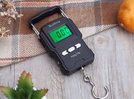 main image for ad BRAND NEW 75Kg/10g Electronic Weighing Scale LCD Digital Display Hanging Hook Scale with Measuring Tape for Fishing Travel