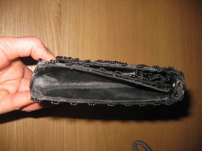 Ladies Black Beaded Evening Bag