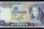 IRELAND (Northern) - 5 Pounds Banknote - 1977 P-6b - Allied Irish Banks - (aUNC)