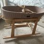 Little Green Sheep Moses Basket & Rocking Stand Image 6
