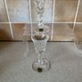 2 Handcrafted Cavan Crystal Candle Holders 5" tall Image 4