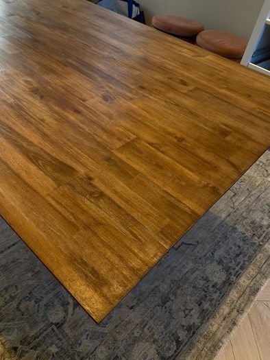 dining table and bench