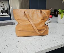 Genuine Fossil brown leather ladies shoulder bag