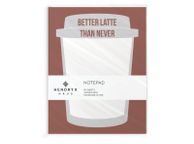 main image for ad Hendryx Haus - Better Latte Than Never Notepad - 50 Sheets