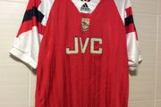 Arsenal Jersey. Official Adidas Mens Home Jersey. Season 1992/1994. True Vintage. From The Time. Not A Modern Remake.