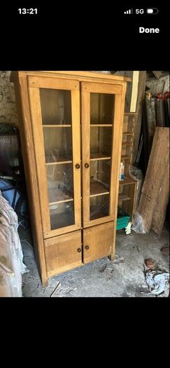 Solid oak cabinet