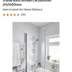 Brand New Bath Screen In Box