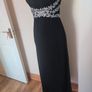 Quiz black embroidered maxi dress Perfect condition size UK10 EU38 Postage included Image 3