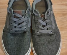 Original Vans Grey Sneakers Style 721356